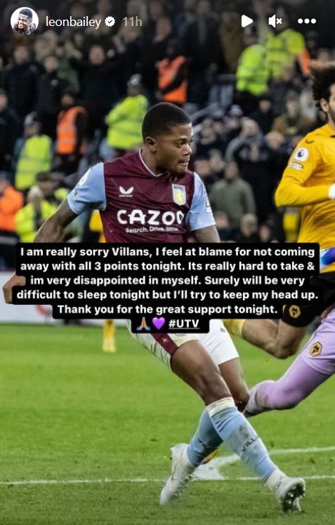 Leon Bailey apology