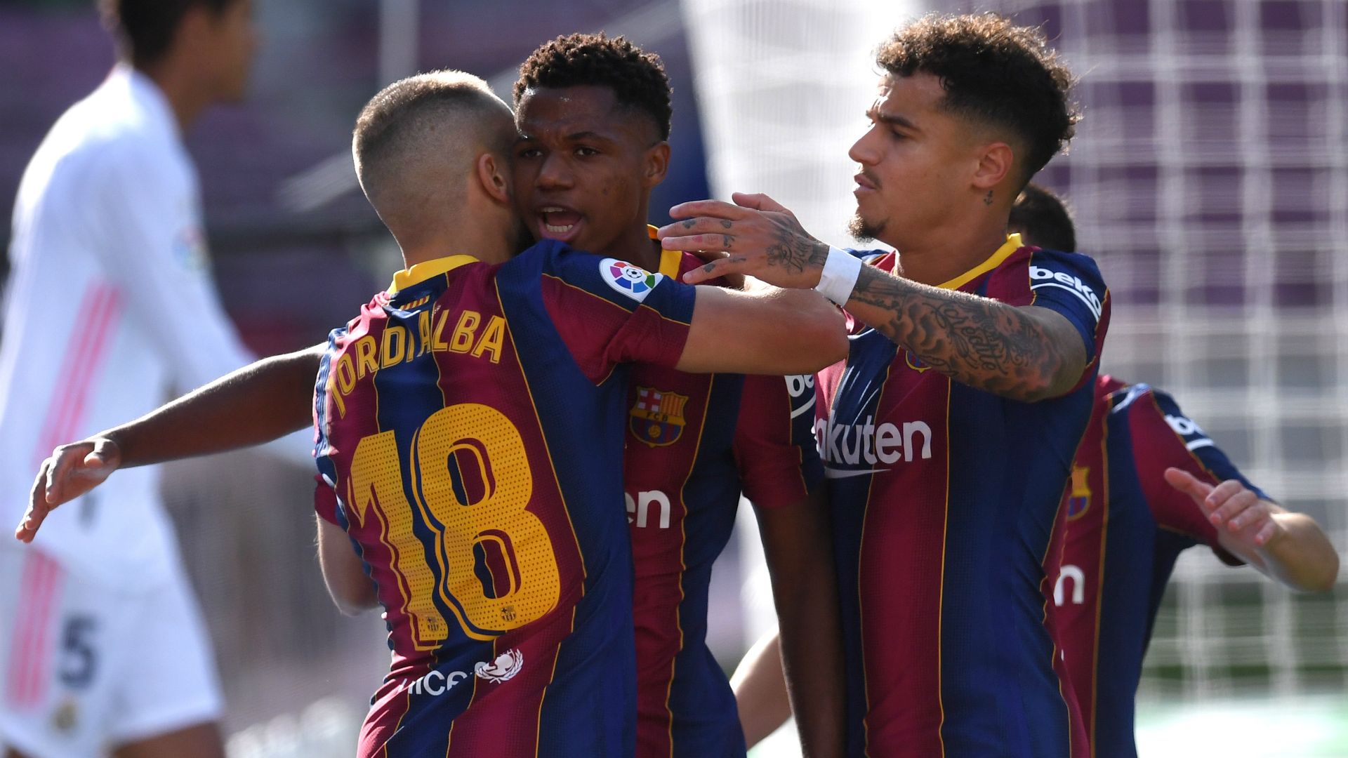 FC Barcelona celebrates