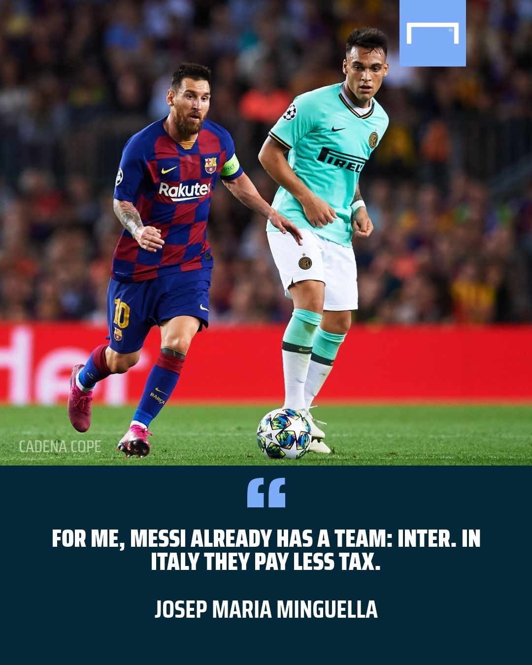 Lionel Messi Minguella Barcelona Inter GFX