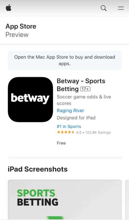 betway ios app download screenshot 2