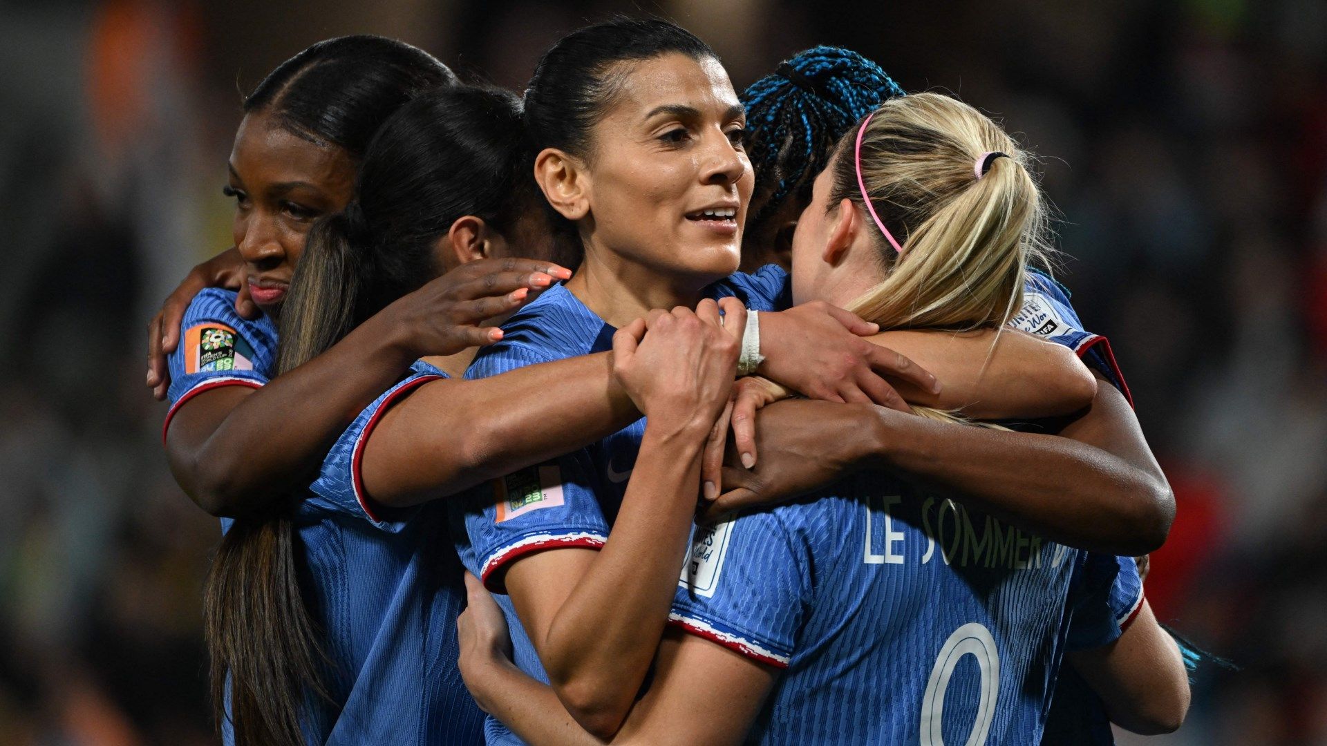 Kenza Dali celebrates France goal Women's World Cup