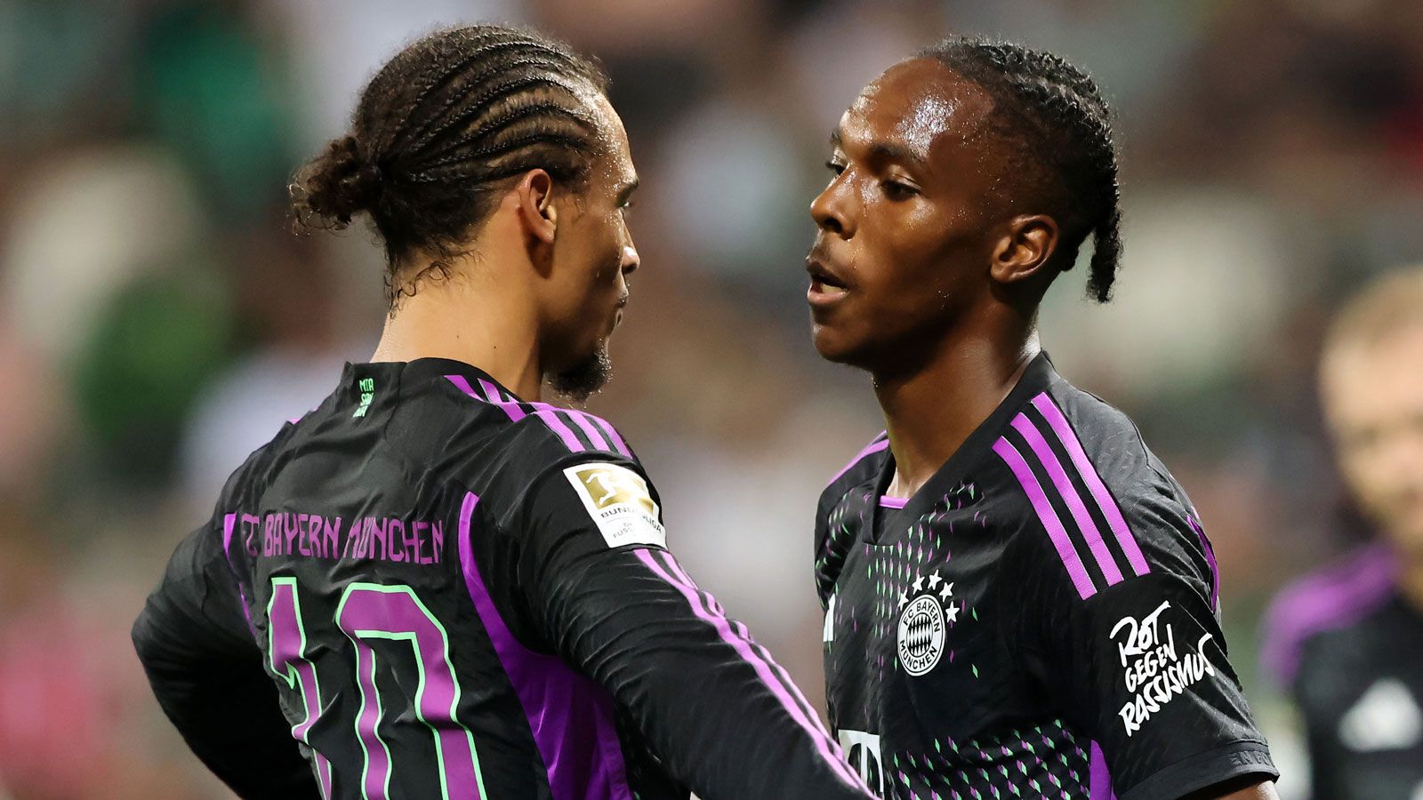 Mathys Tel & Leroy Sane FC Bayern