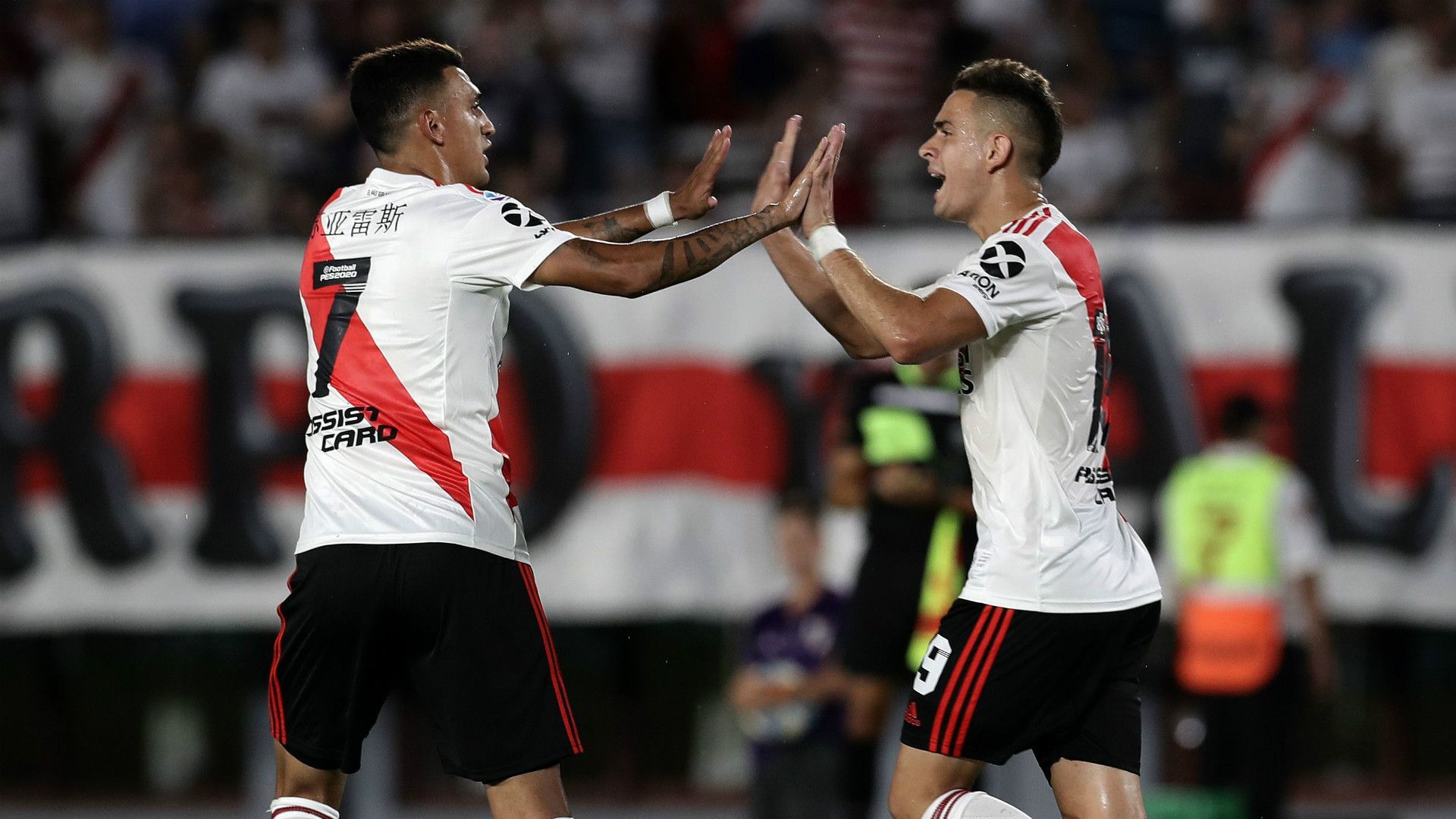 Matias Suarez Rafael Santos Borre River Banfield Superliga 16022020
