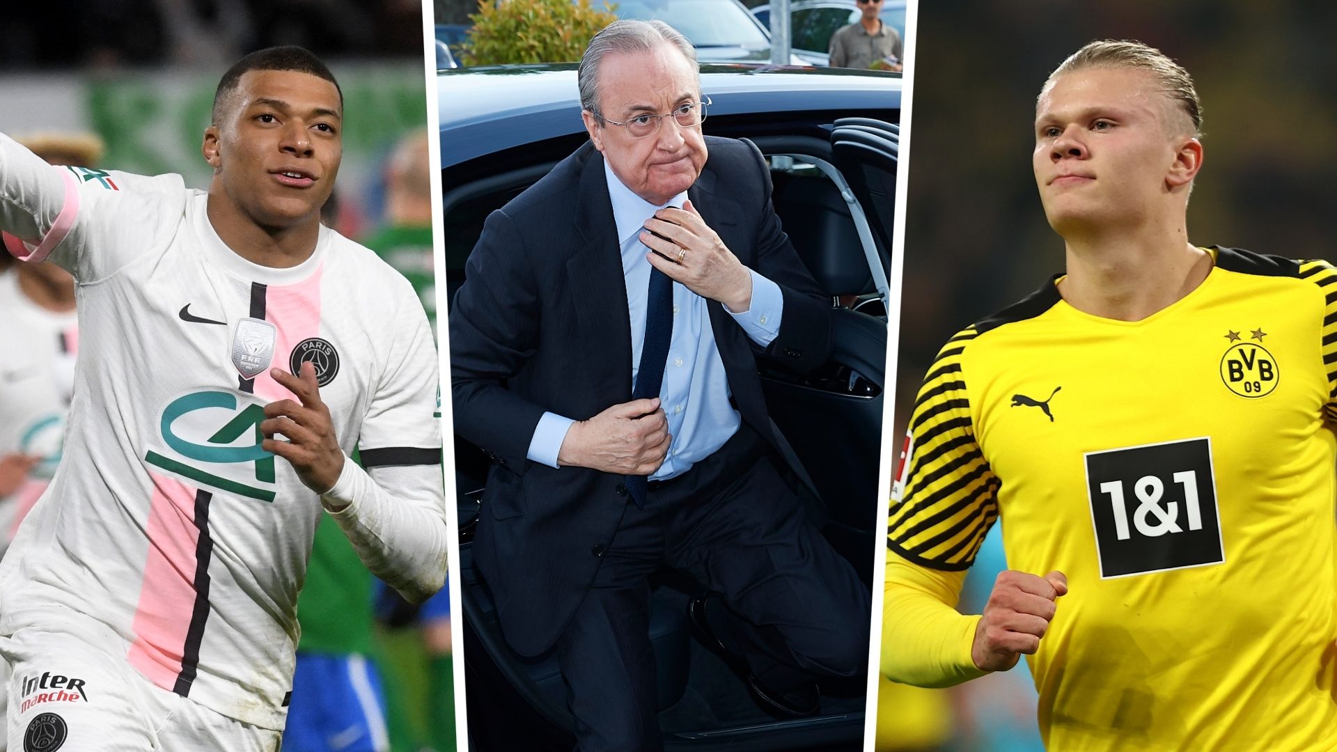 Kylian Mbappe - Florentino Perez - Erling Haaland