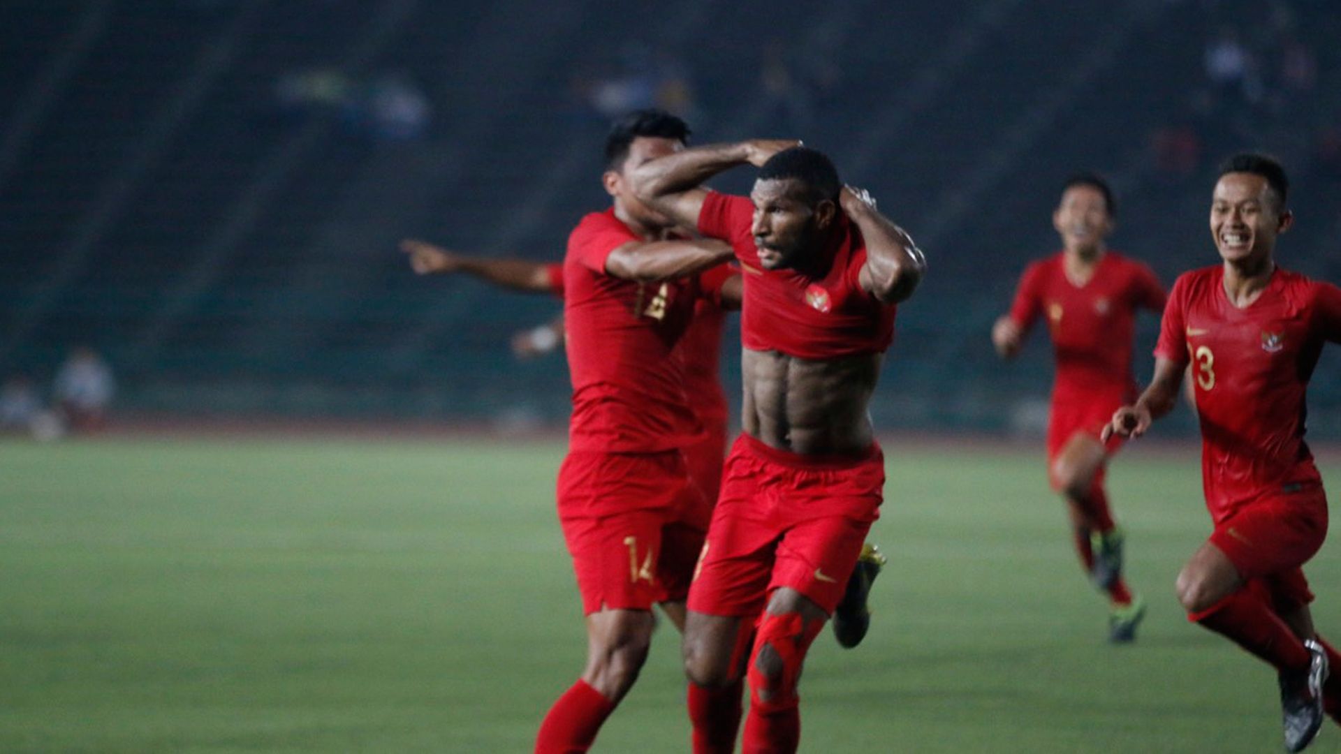 Selebrasi Marinus Maryanto - Indonesia U-22