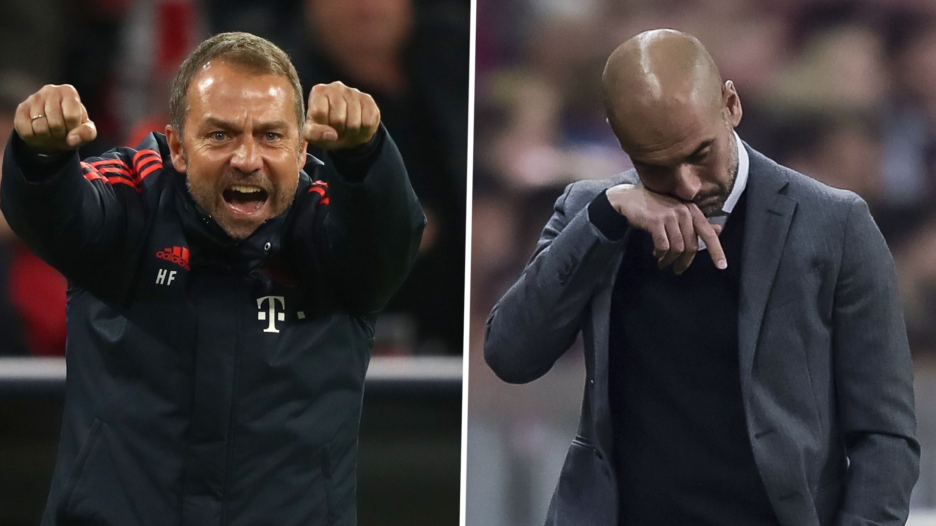 Hansi Flick Pep Guardiola Bayern Munich GFX