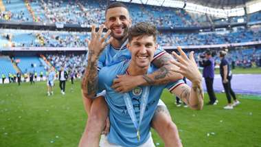 Kyle Walker John Stones Man City FA Cup final