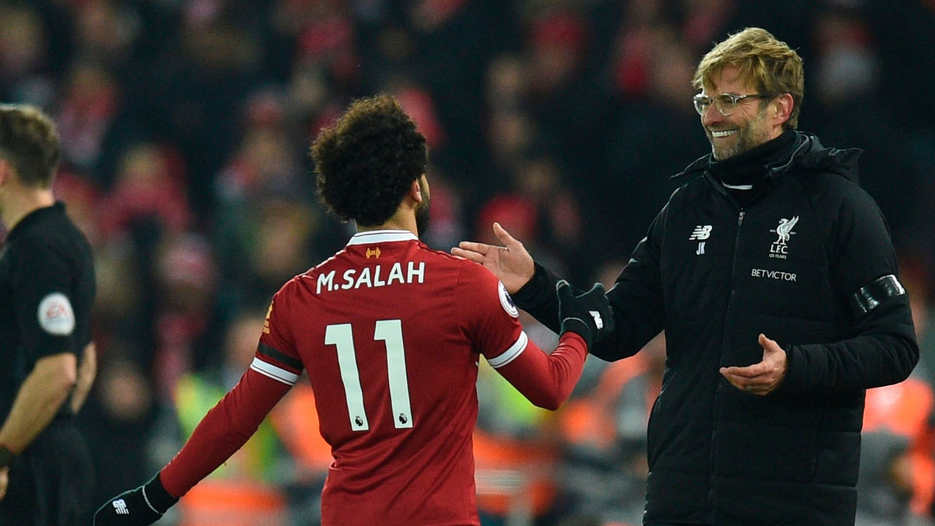 Jurgen Klopp Mohamed Salah Liverpool 14012018