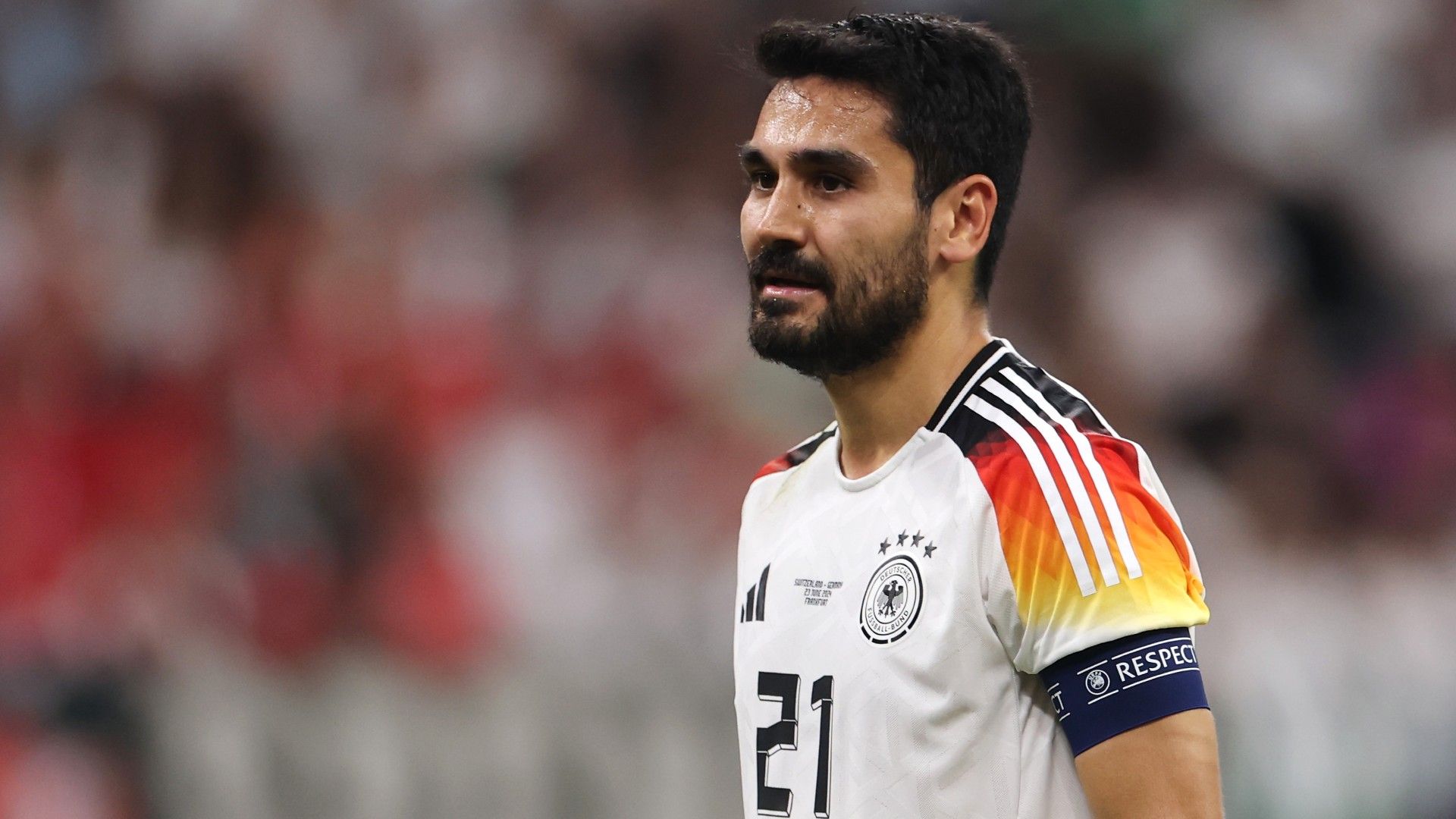 Ilkay Guendogan of Germany reacts