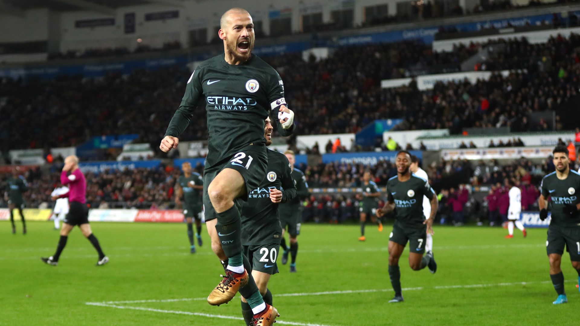 David Silva Manchester City Premier League 13122017