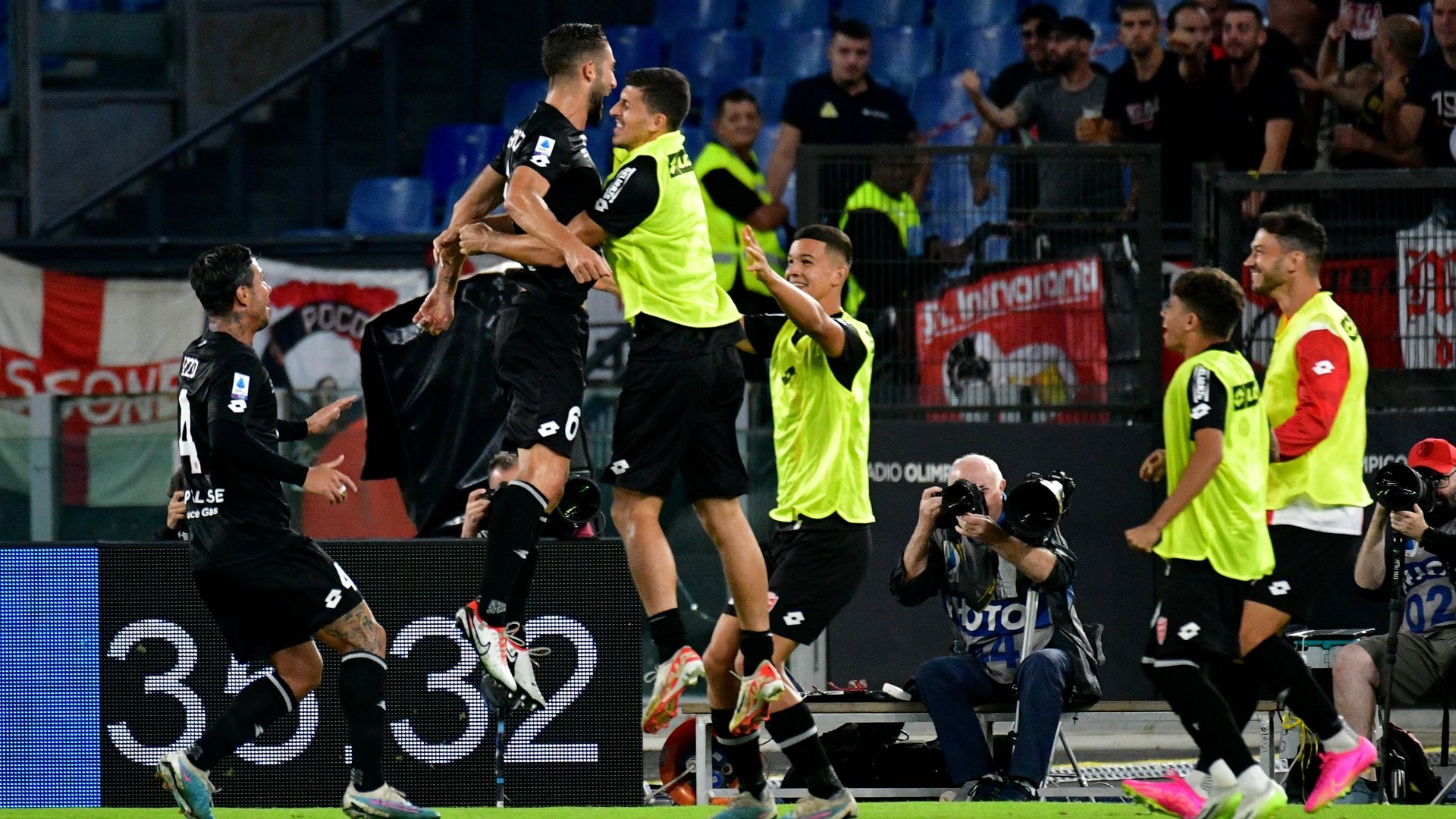 Gaglardini Monza celebrating