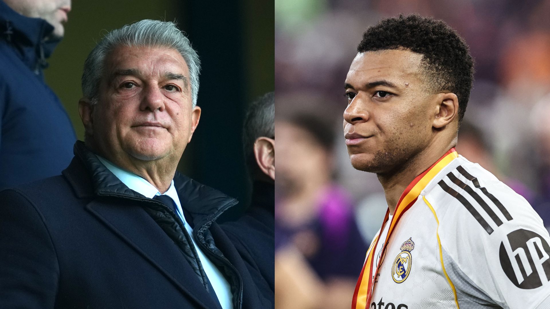 'Must have been really upset' - Barcelona chief Joan Laporta takes aim at Kylian Mbappe after Real Madrid star stopped teammates from performing Supercopa guard of honour
