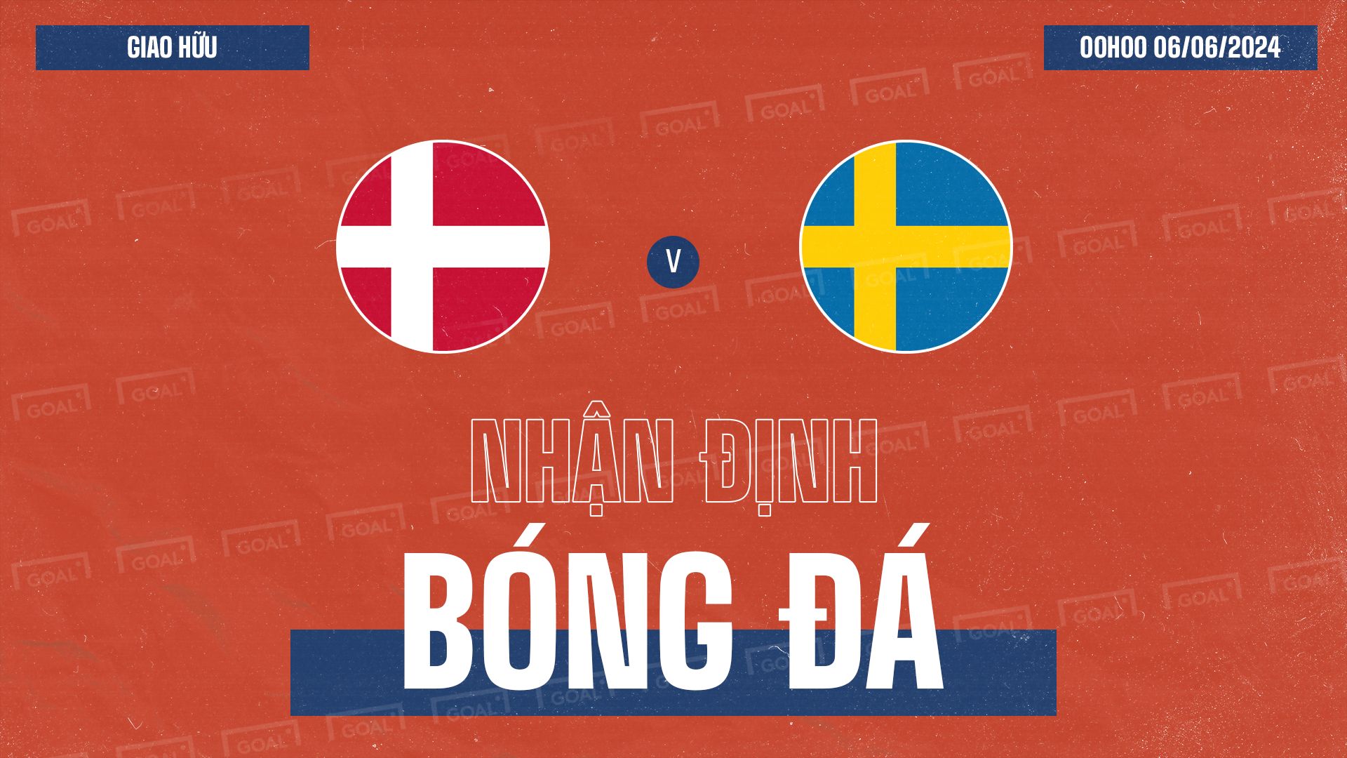 Denmark vs Sweden Friendly Match 2024 GFX