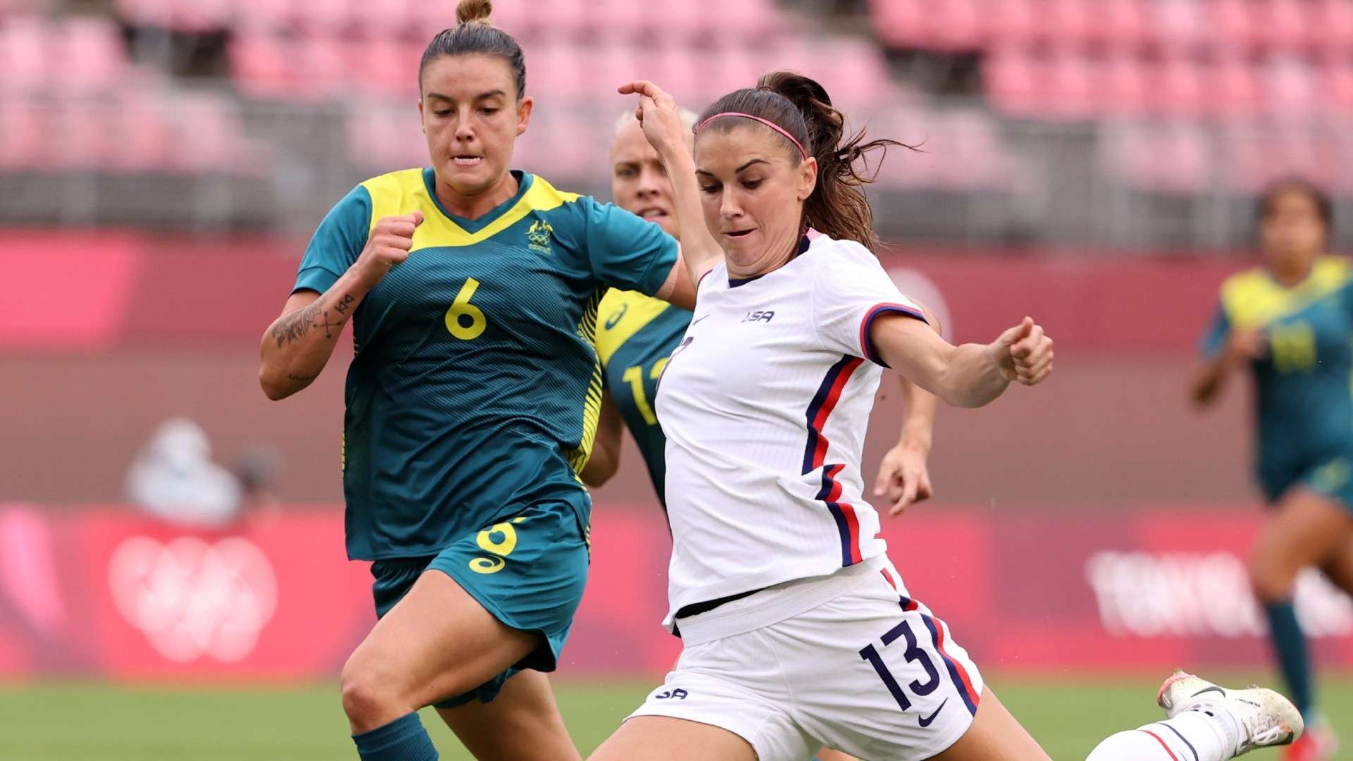 Alex Morgan USWNT vs Australia Olympics 2020