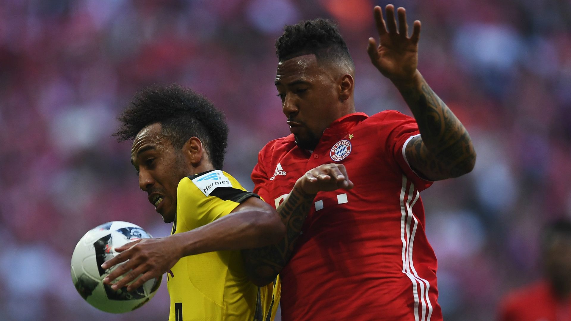 PIERRE EMERICK AUBAMEYANG BORUSSIA DORTMUND JEROME BOATENG BAYERN MÜNCHEN GERMAN BUNDESLIGA 08042017