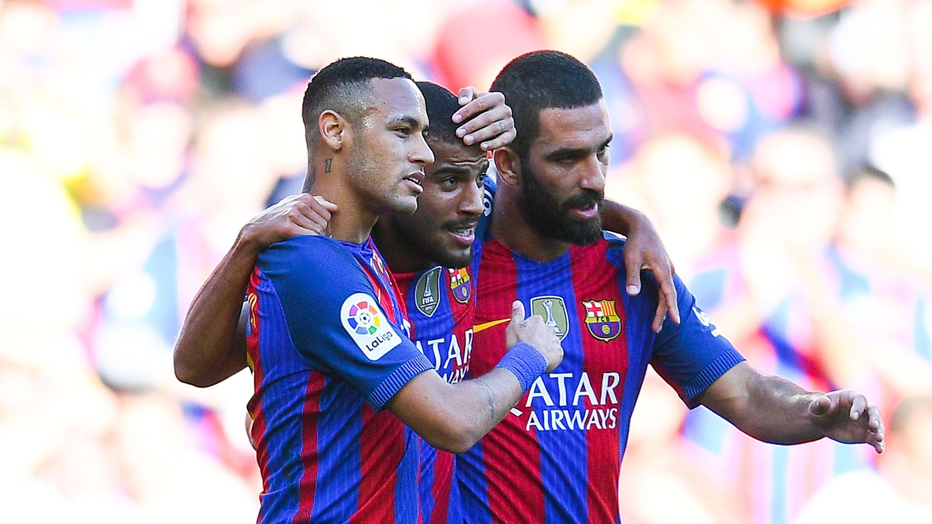 Rafinha Arda Turan Neymar Barcelona Deportivo