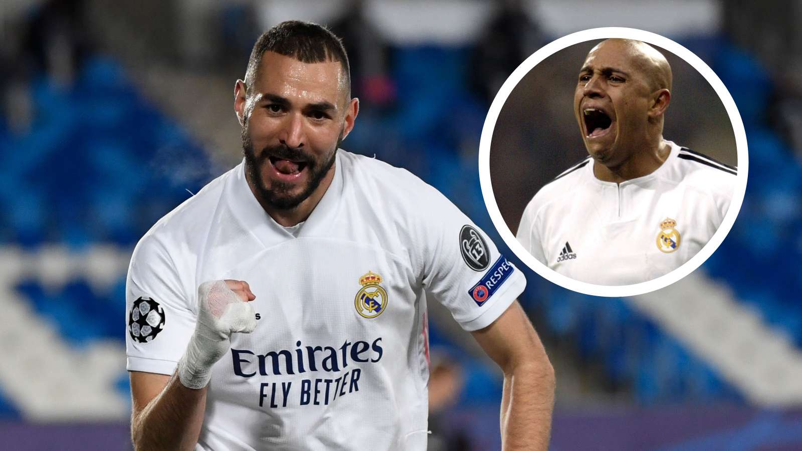GER ONLY BENZEMA ROBERTO CARLOS REAL MADRID