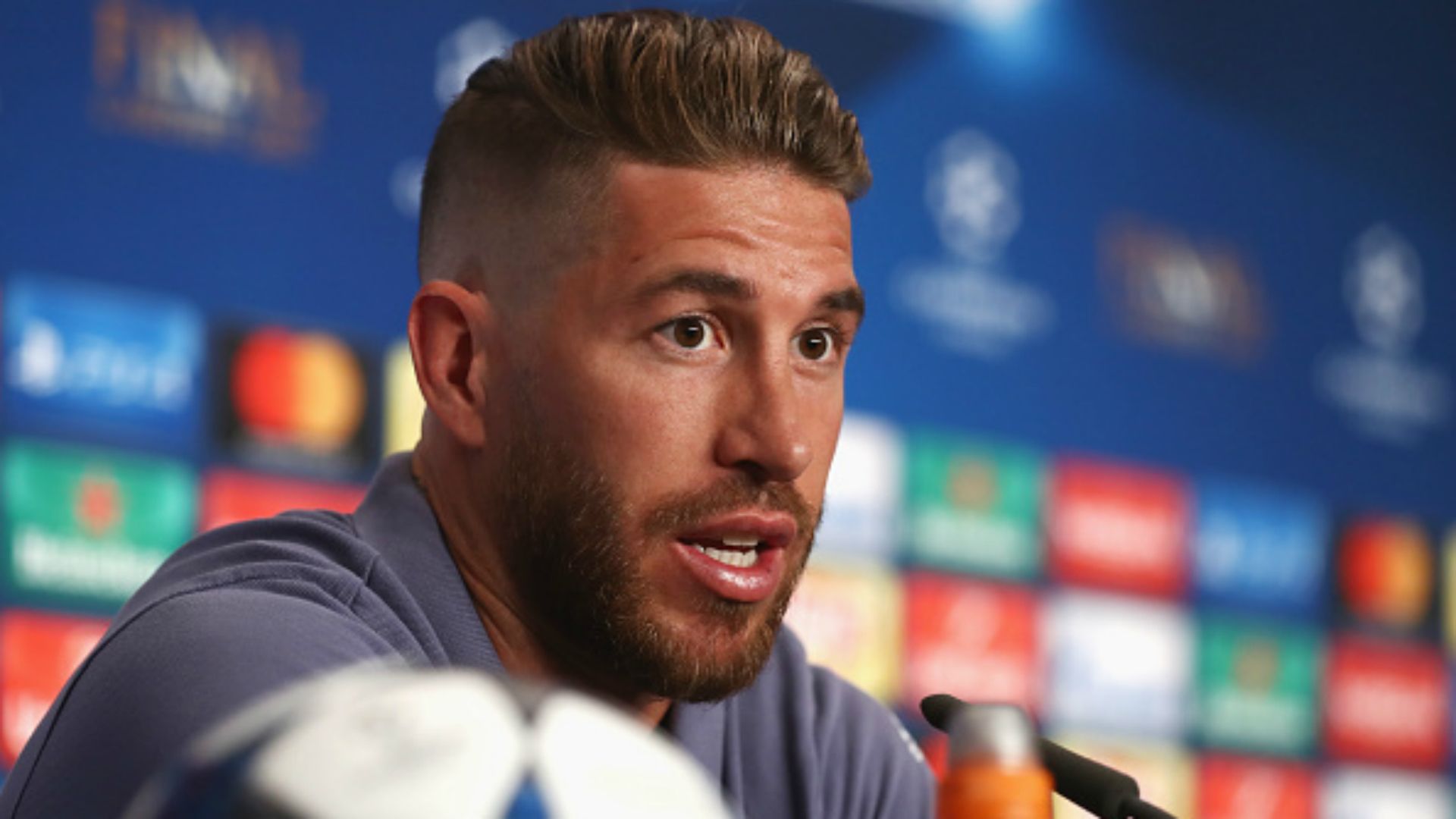 Sergio Ramos Real Madrid Champions League conference