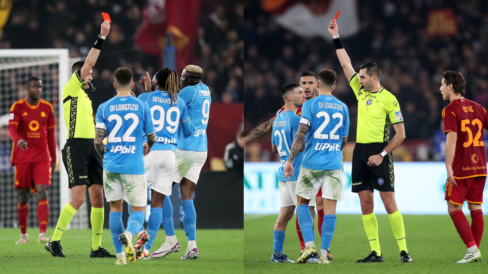 Politano Osimhen espulsioni