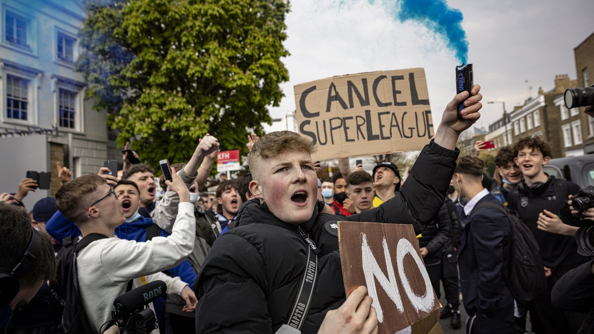 European-Super-League-Protests