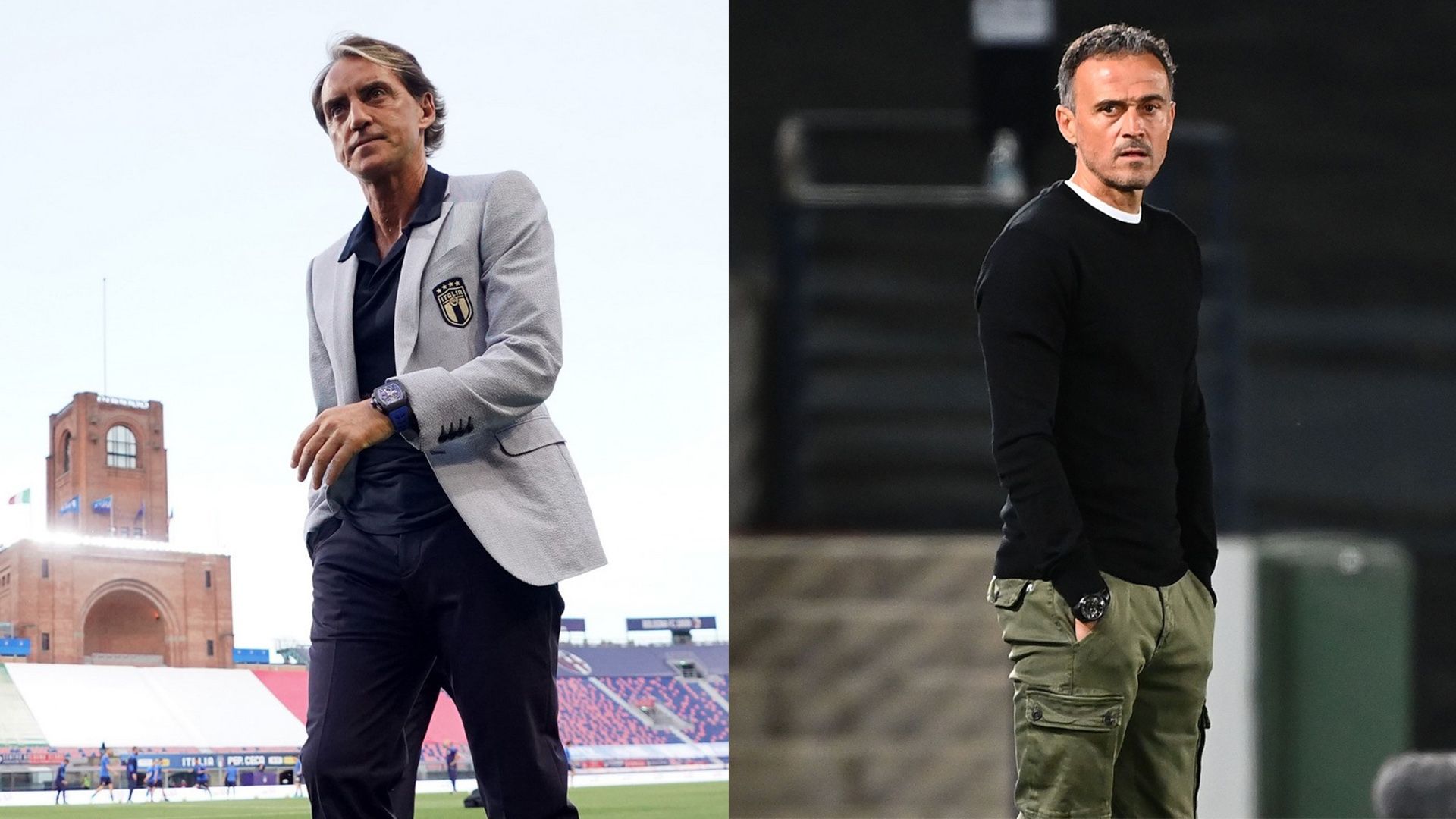 Roberto Mancini & Luis Enrique