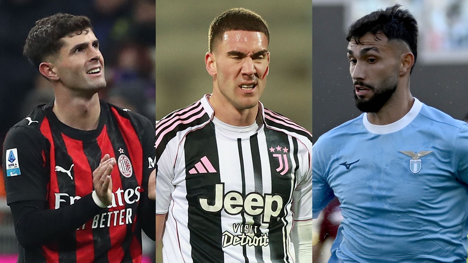 Pulisic Vlahovic Castellanos