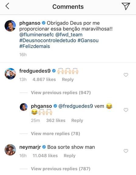 reprodução instagram Ganso