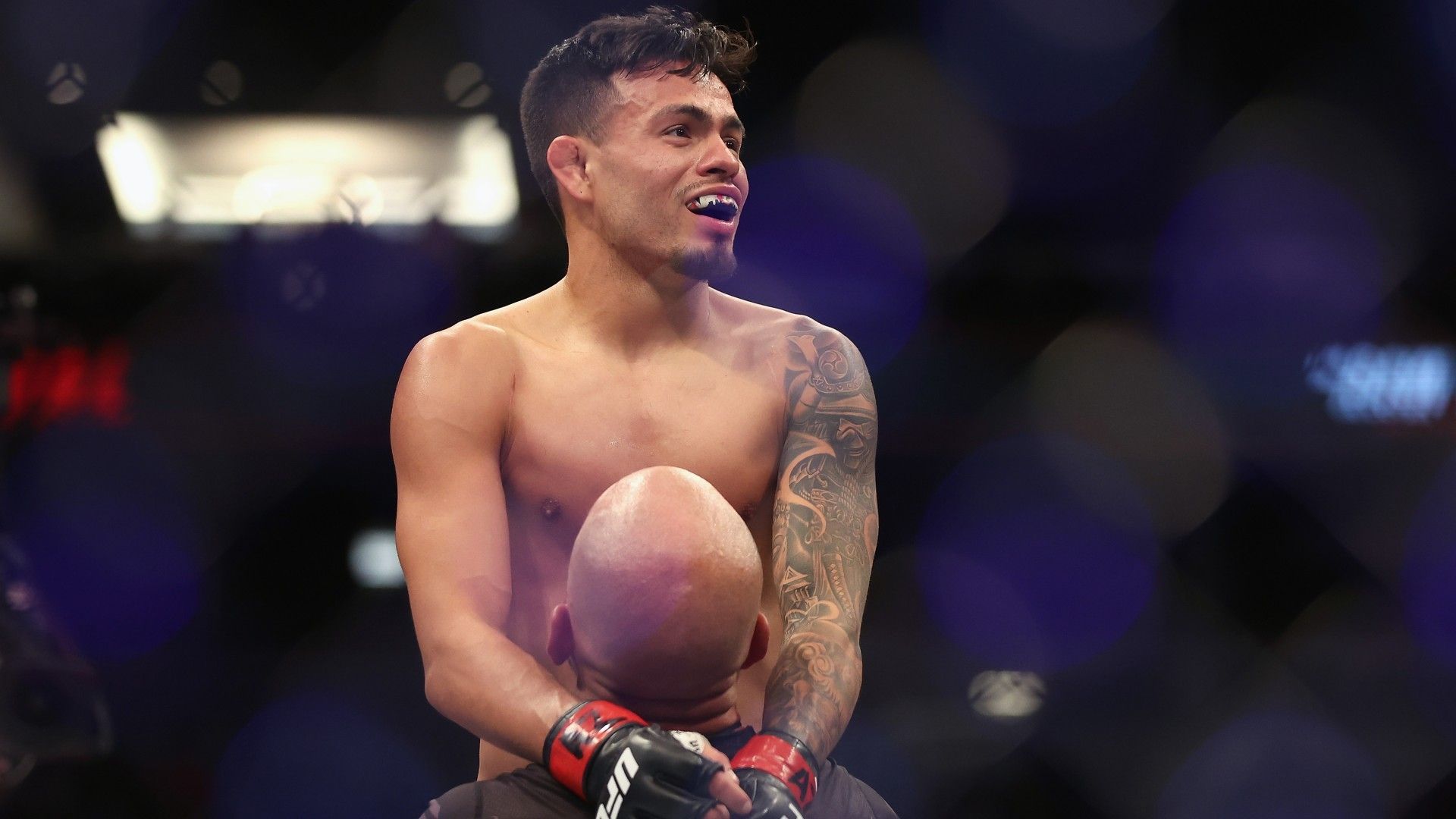 Brandon Royval celebrates