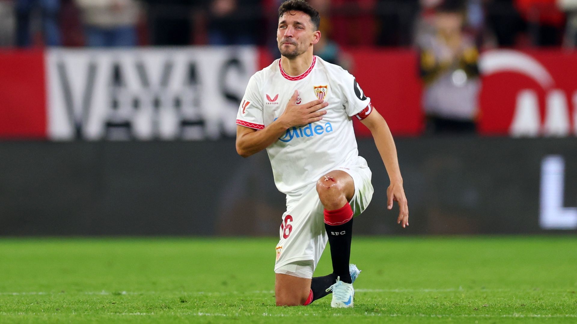 超希少・シリアルNo付】ヘススナバス直筆サイン入りセビージャ引退試合ユニ