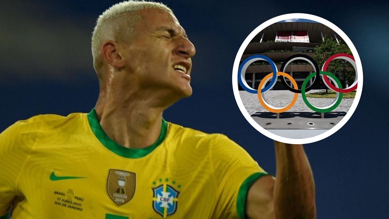 richarlison con brasil irá a los juegos olímpicos de tokio 2021