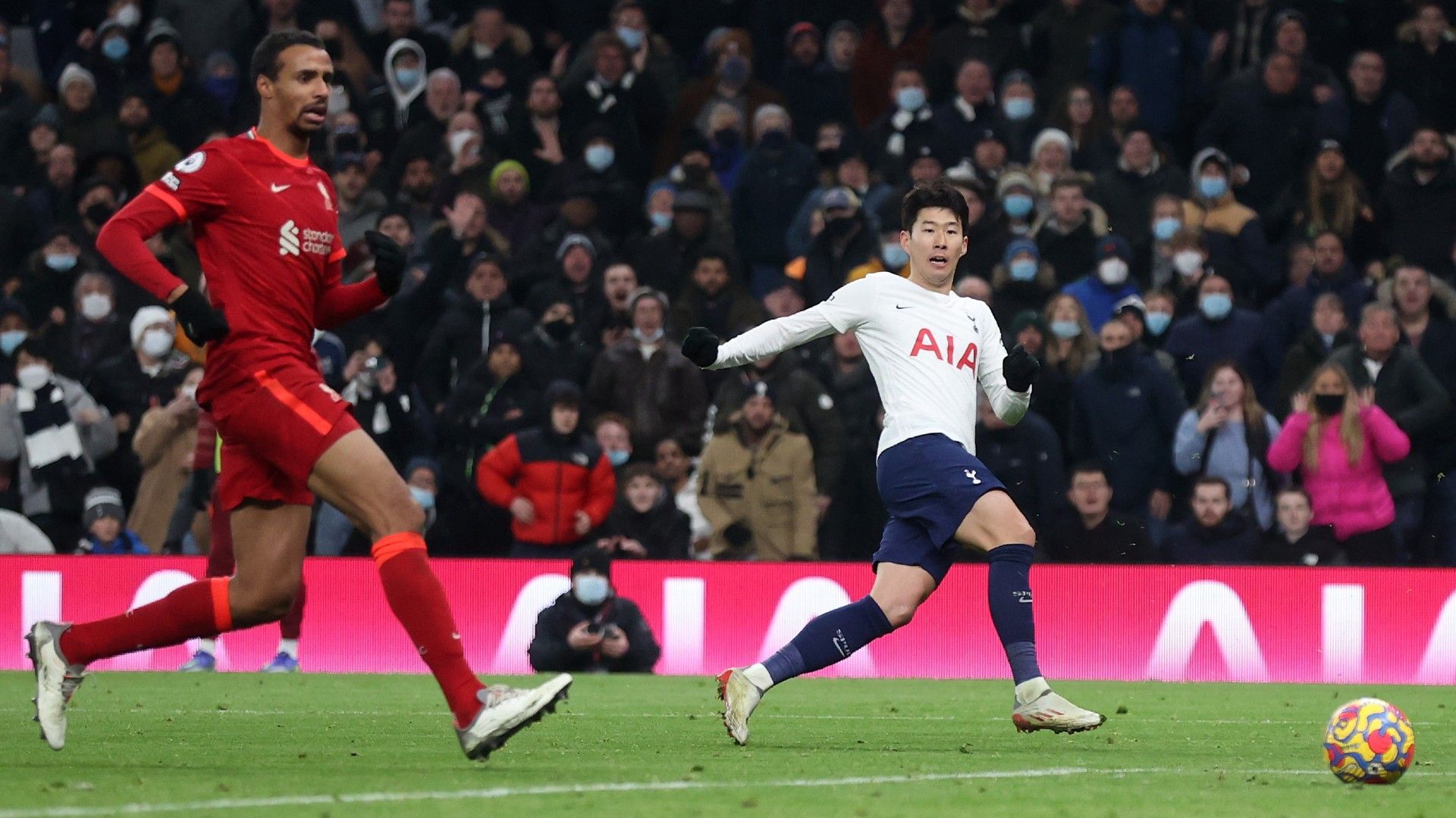 Son Heung-min Tottenham vs Liverpool Premier League 2021-22