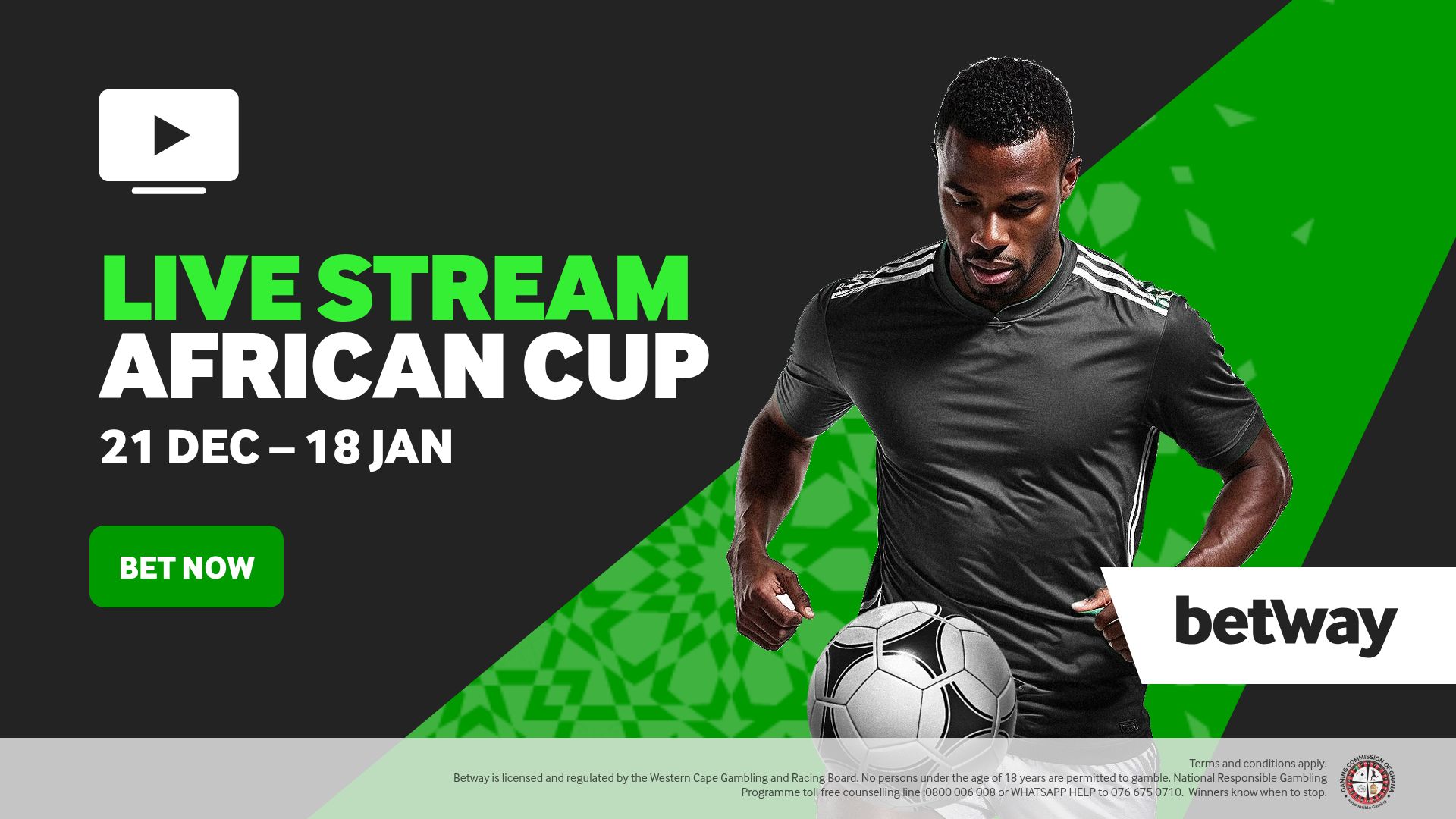 Betway GH Streaming AFCON