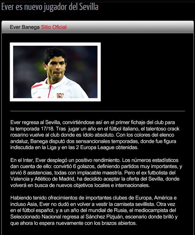 Banega official site