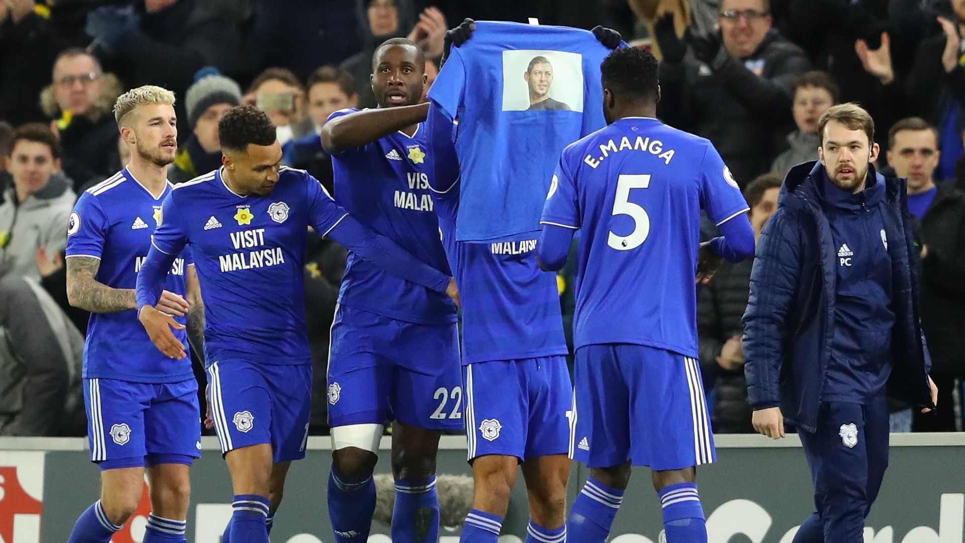 Cardiff celebrate vs Bournemouth