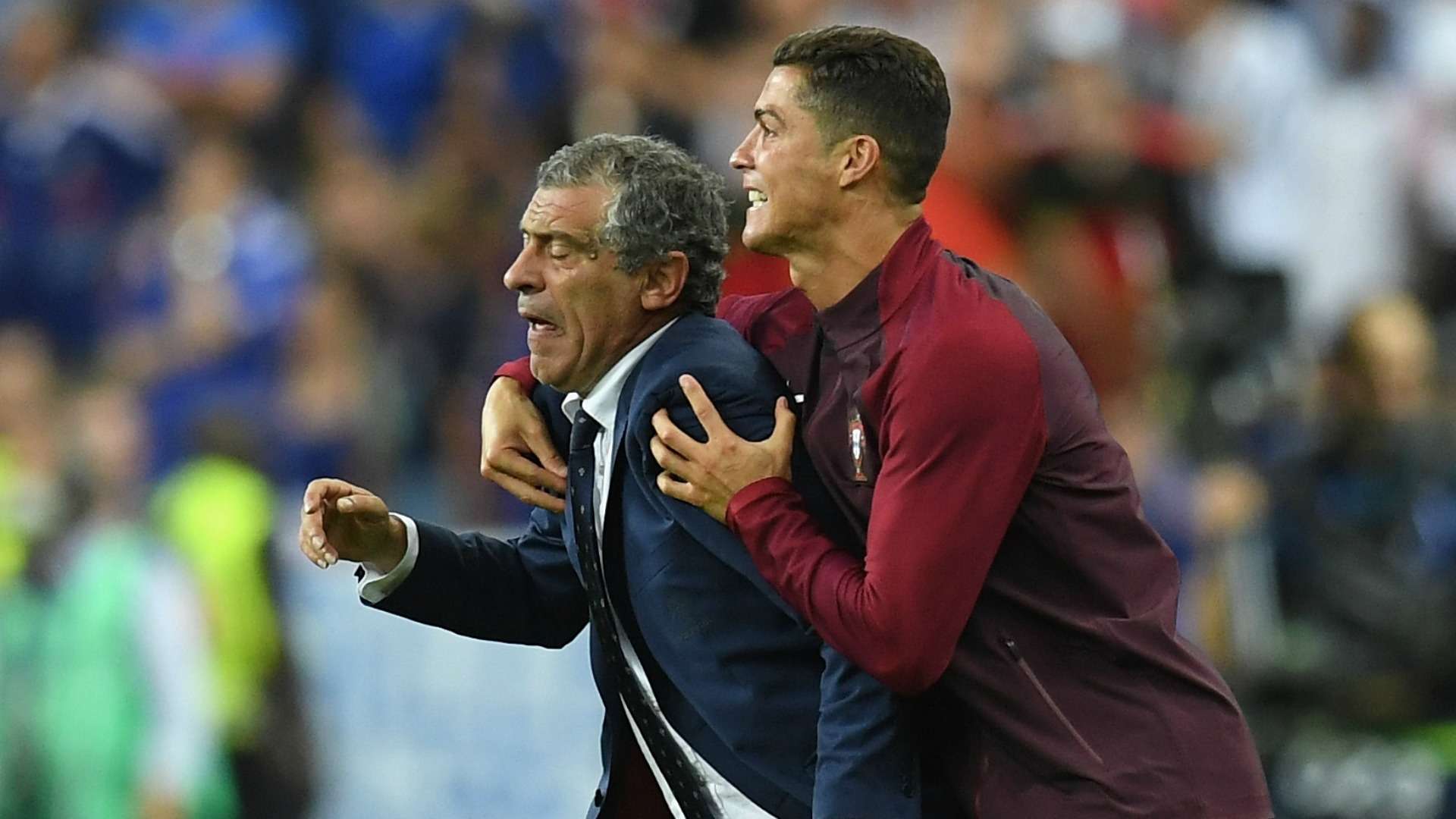 Fernando Santos y Cristiano