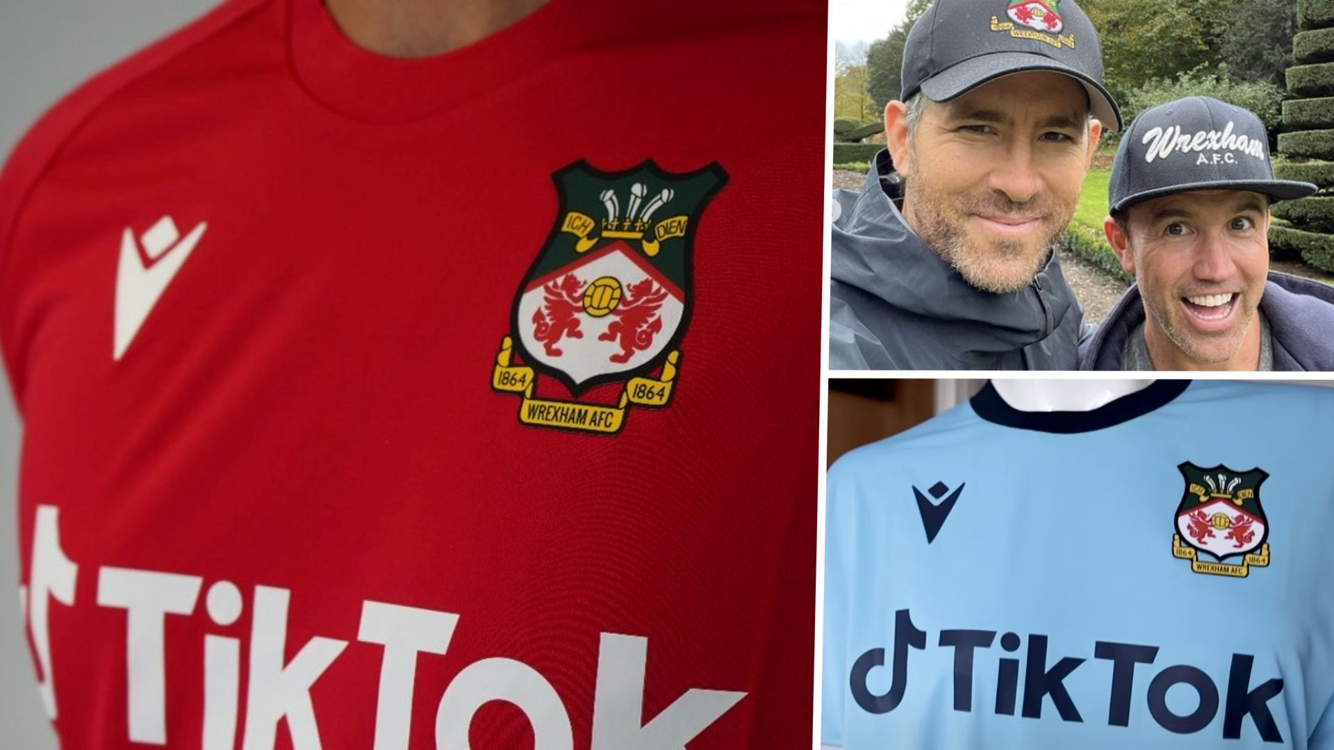Wrexham AFC kits 2022-23 Ryan Reynolds Rob McElhenney