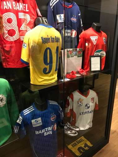 V.League shirts at Netherlands football museum