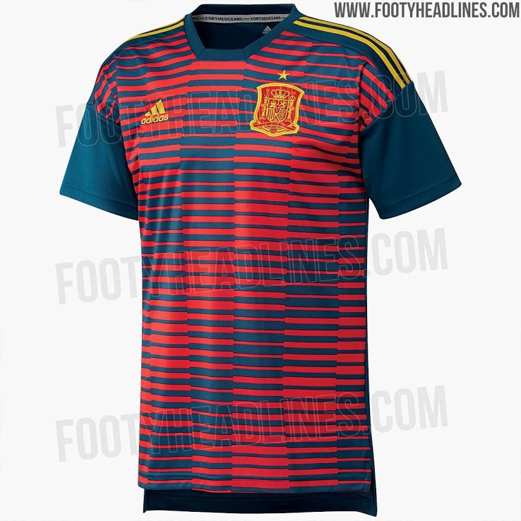 Spain shirt pregame