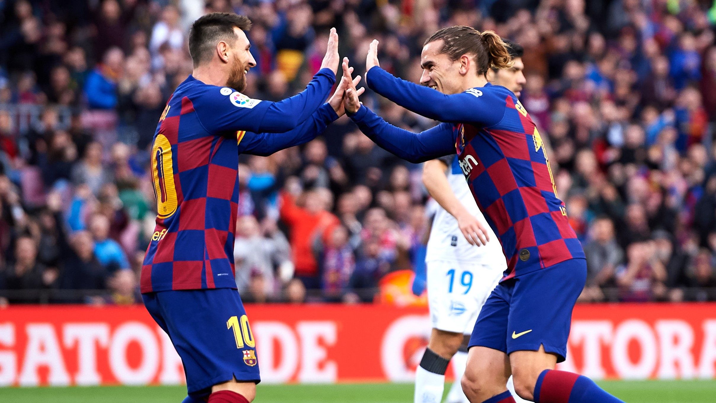 Lionel Messi Antoine Griezmann Barcelona Alavés LaLiga 21122019