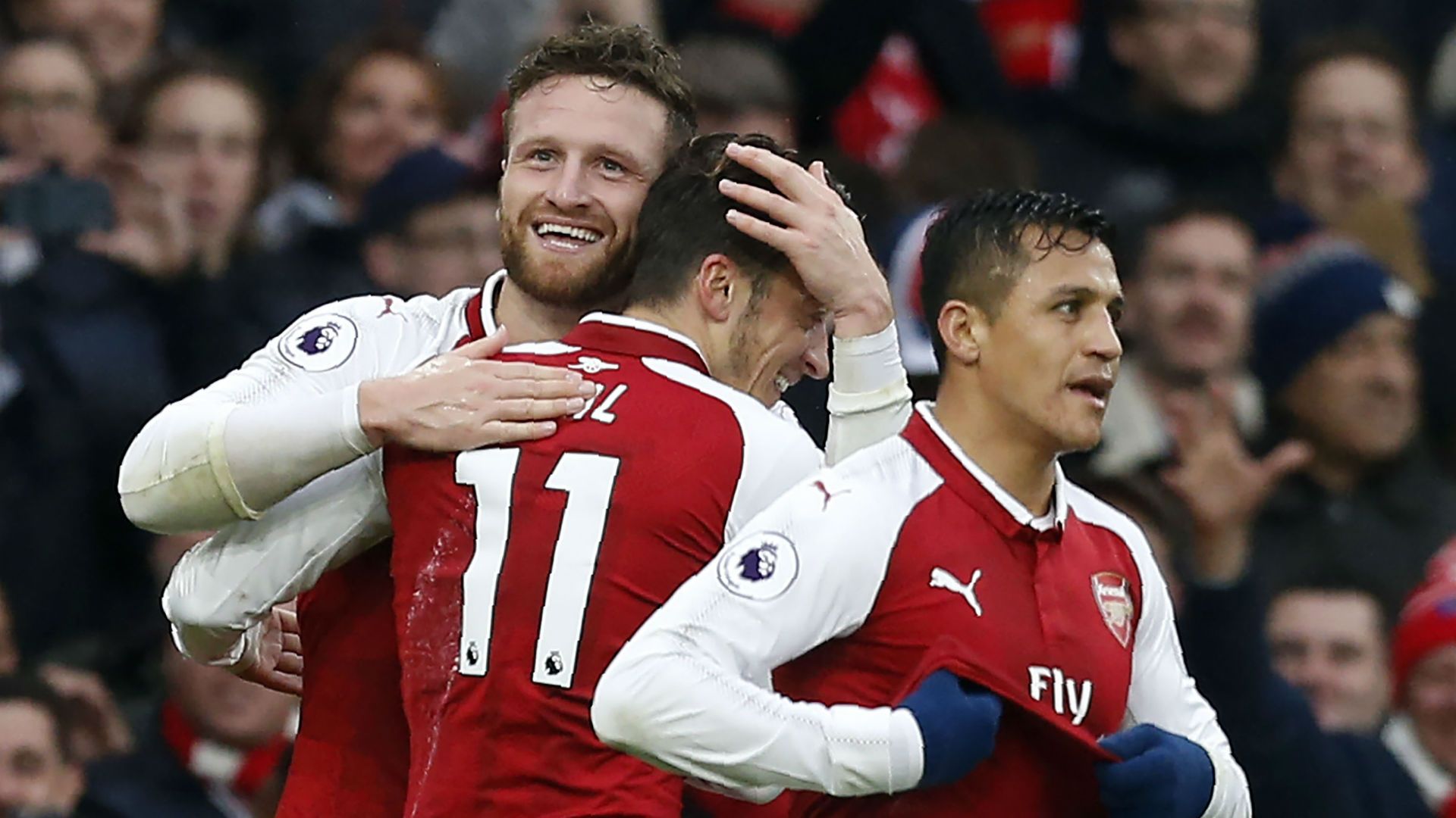 Alexis Sanchez Mesut Ozil Shkodran Mustafi Arsenal Tottenham
