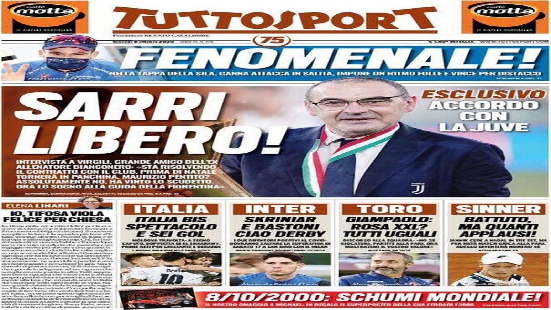 8 October Tuttosport
