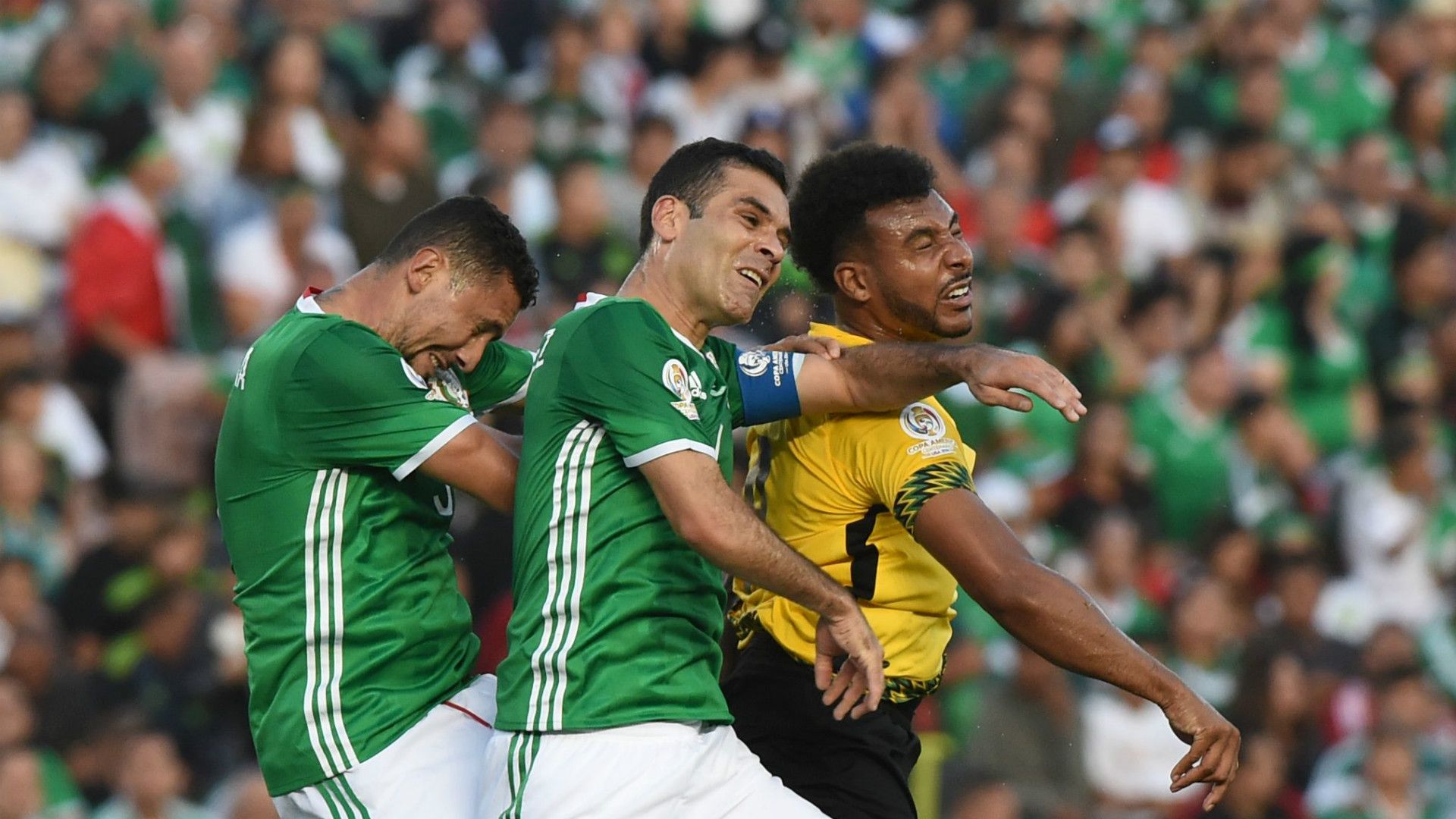 Rafael Marquez Yasser Corona Giles Barnes Mexico Jamaica Copa America 09062016