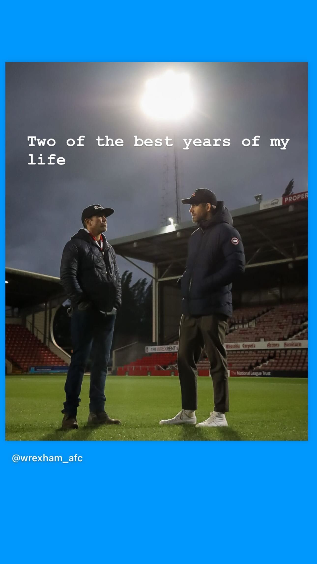 Rob McElhennney Instagram Story