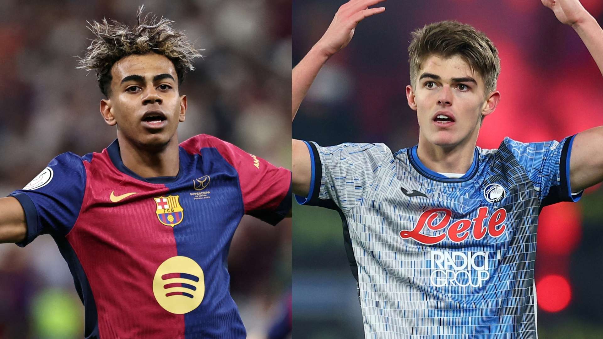 Lamine Yamal Barcelona Charles De Ketelaere Atalanta
