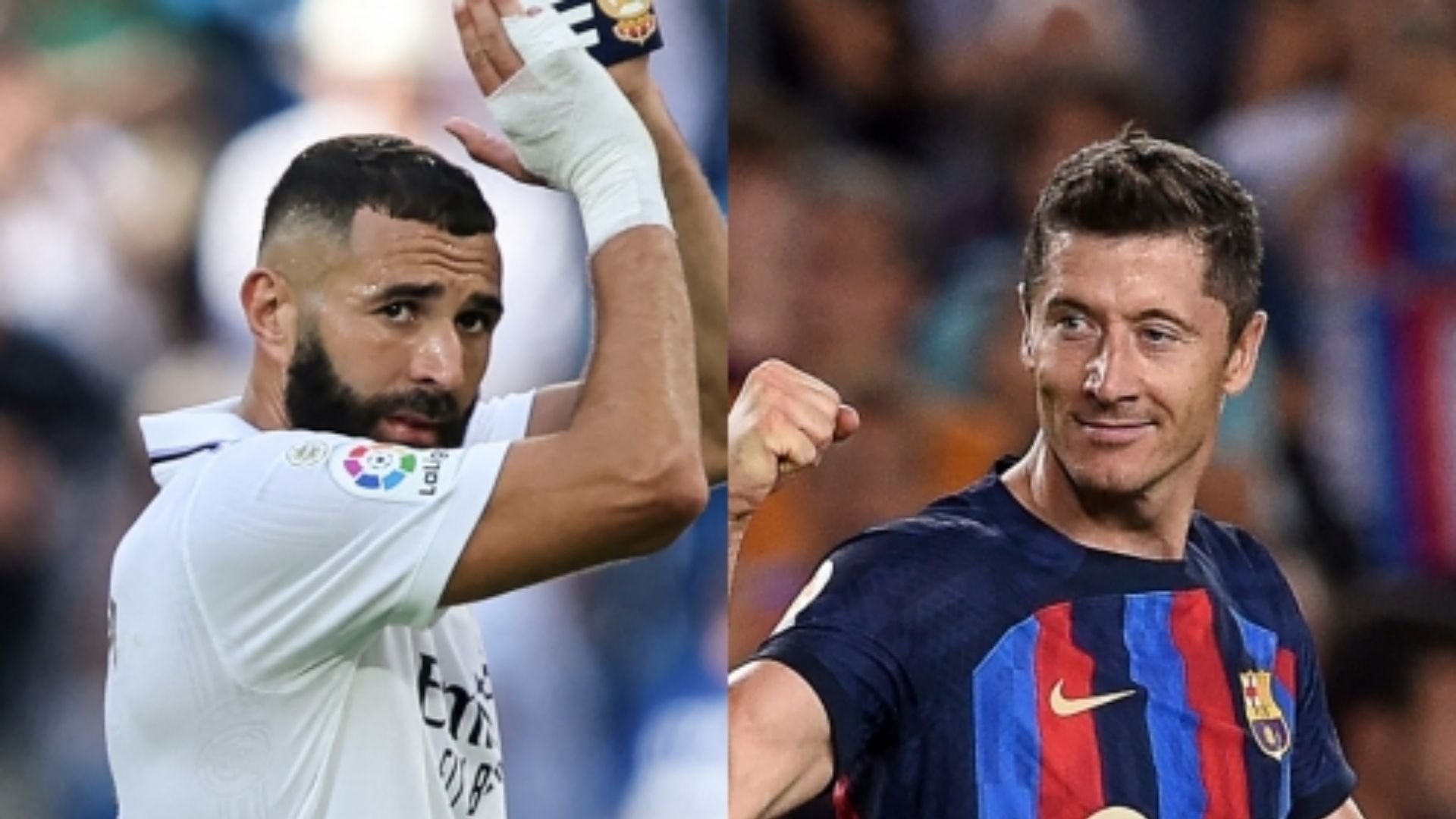 Karim Benzema Real Madrid Robert Lewandowski Barcelona