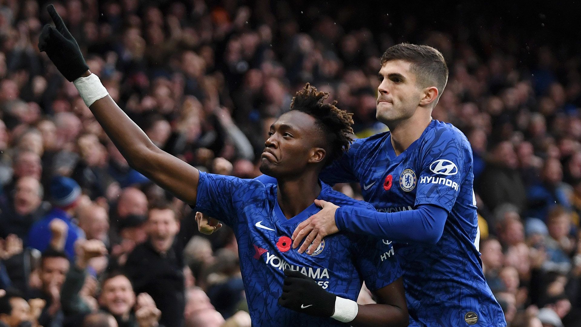 Tammy Abraham Christian Pulisic Chelsea 2019