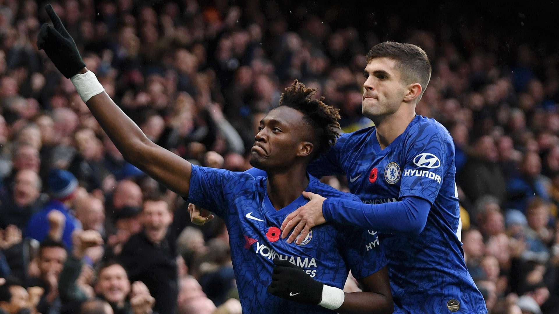 Tammy Abraham Christian Pulisic Chelsea 2019