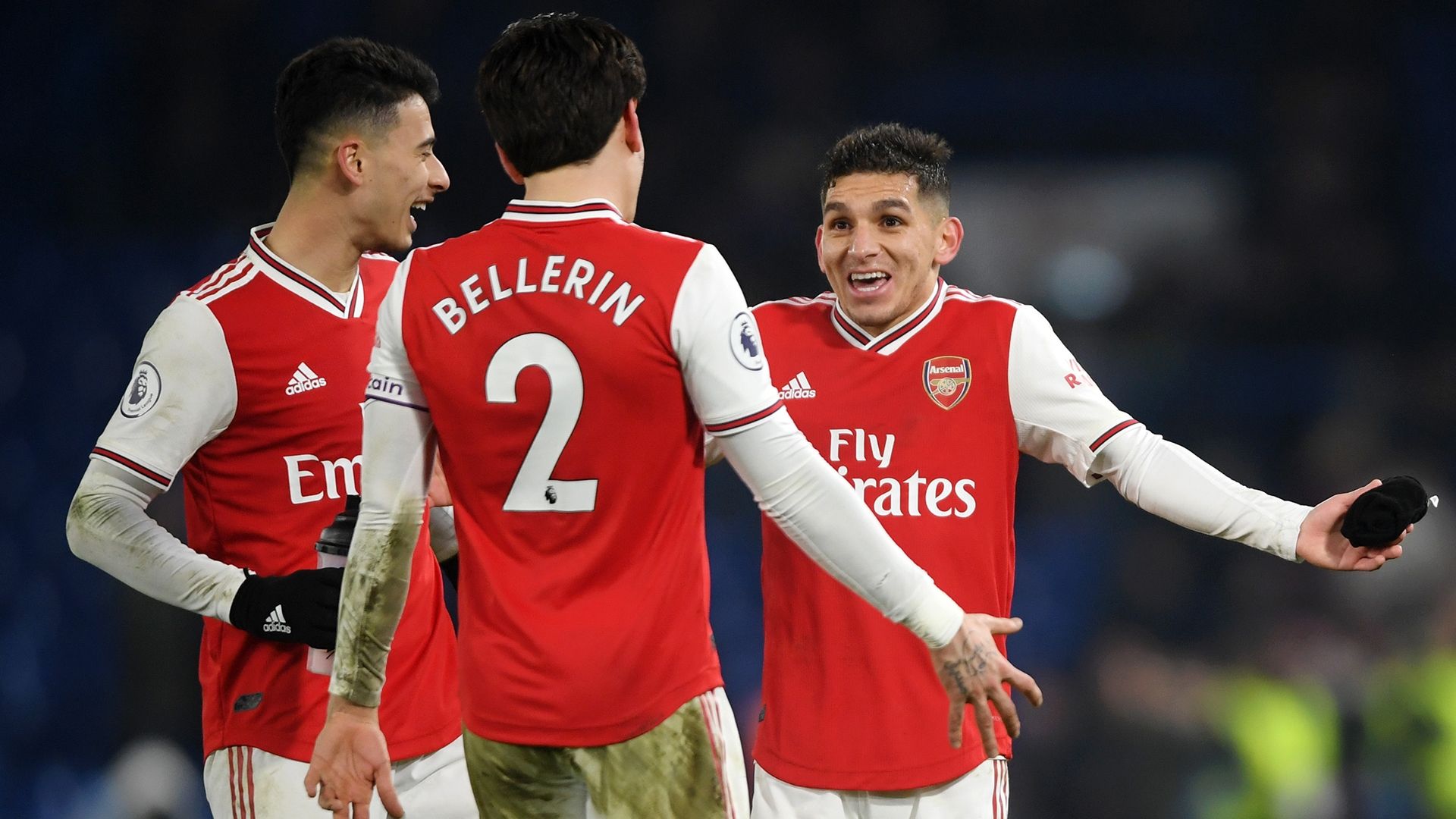 Torreira Bellerin Martinelli Arsenal Chelsea