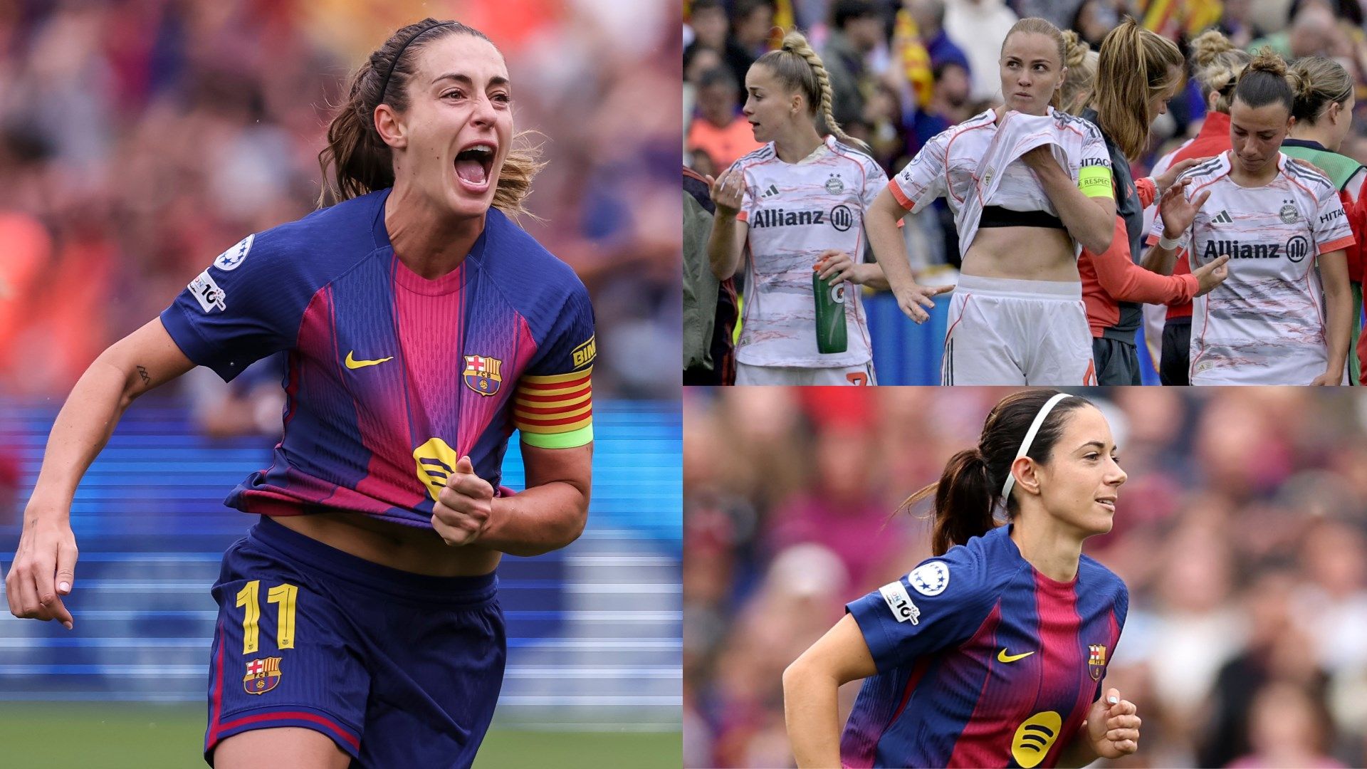 Alexia Putellas Aitana Bonmati Barcelona Bayern Munich composite