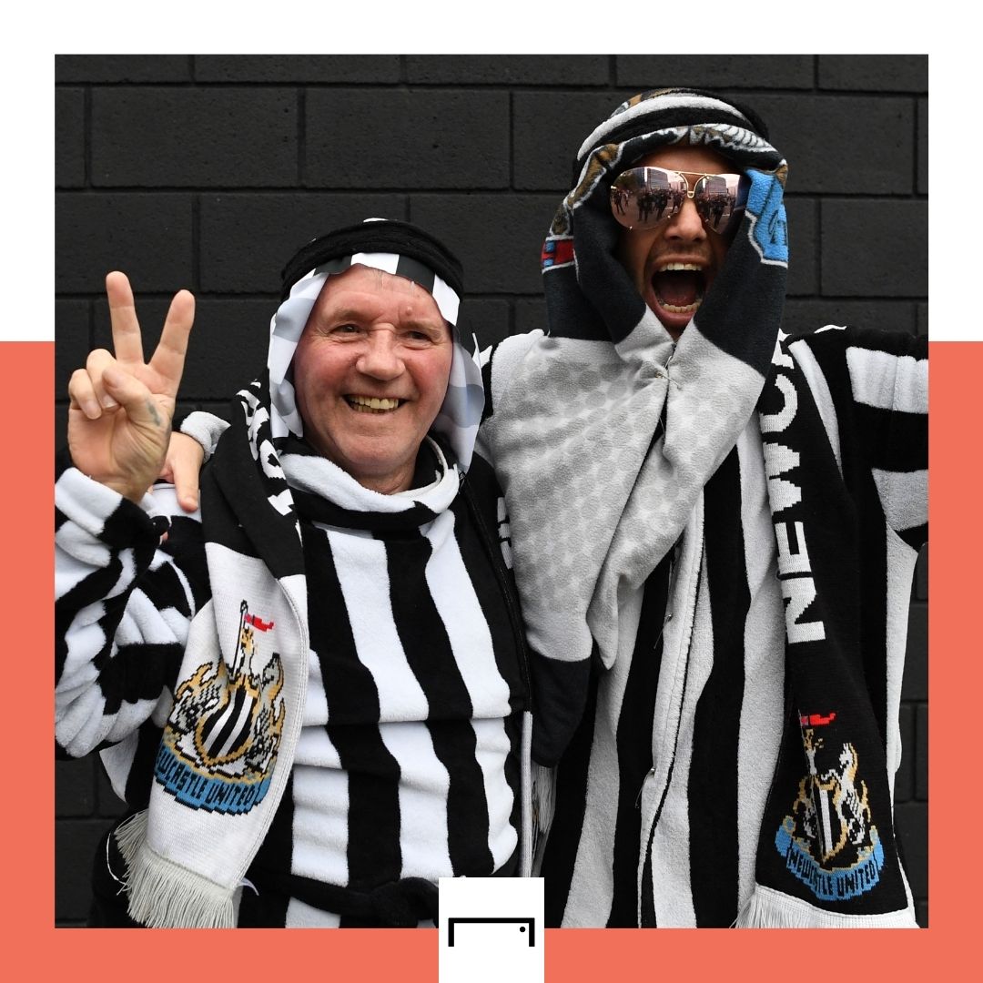 Newcastle United supporters Saudi Arabia takeover 2022 GFX